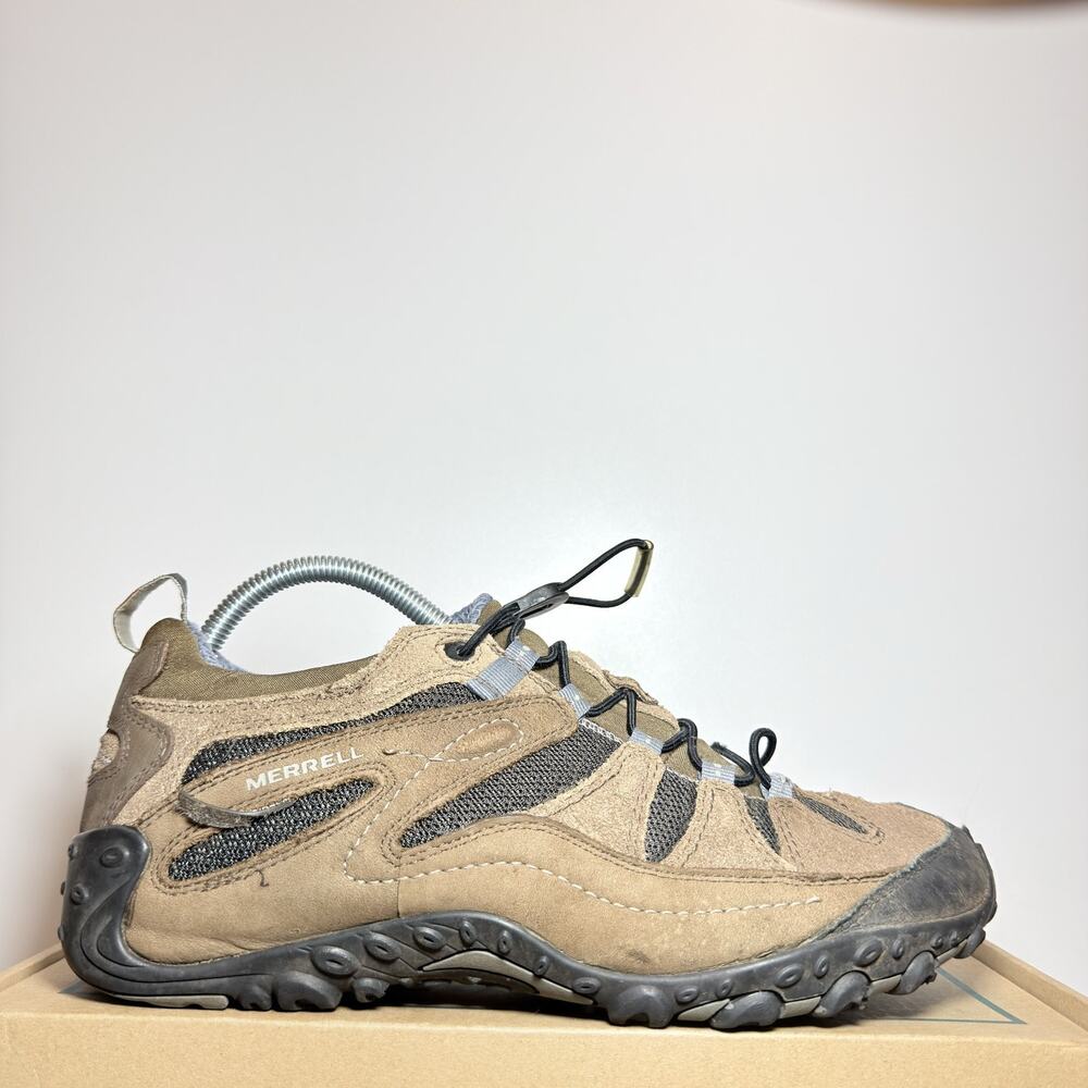 Merrell Womens Size 10 Chameleon Arc Stretch Hiking Shoes Brown Suede Leather